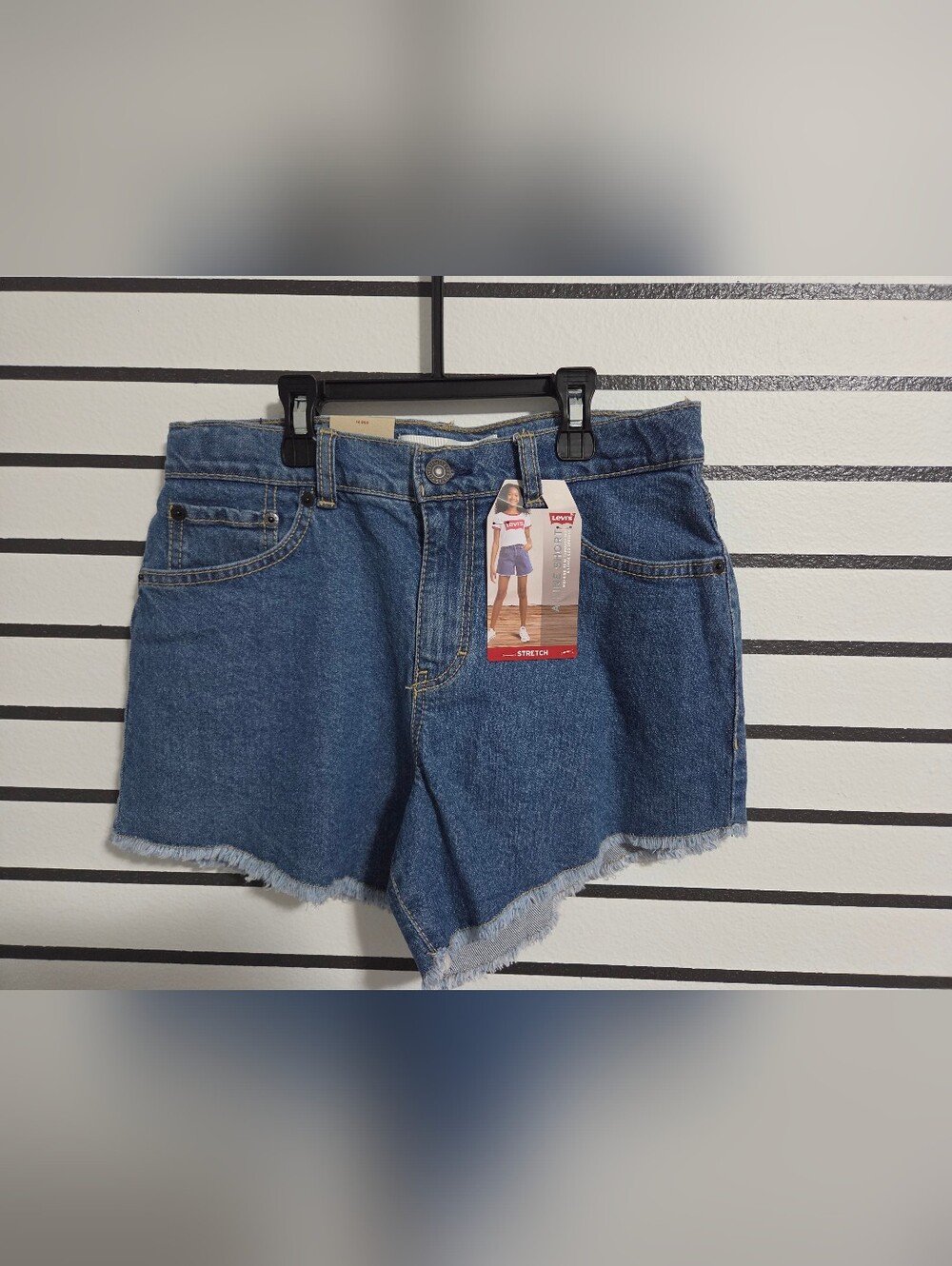 Levi's Girl's Blue Denim A Line Short